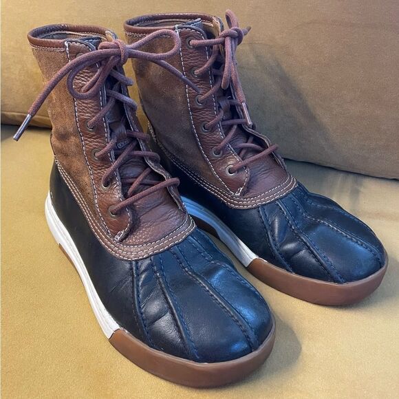 Ralph Lauren Declan leather duck boots 7D - Picture 1 of 7